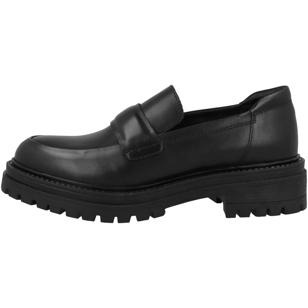 Geox Girls D Iridea AMoccasin, Black, 41 EU