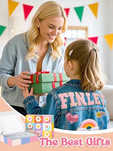 Personalized Kids Patch Denim Jacket with Names | Custom Easter Toddler Girls Clothes | Kids Outerwear Jean Jackets Clothes | Back to School Outfit | Birthday Gifts for Toddlers Girls Boys 1-84