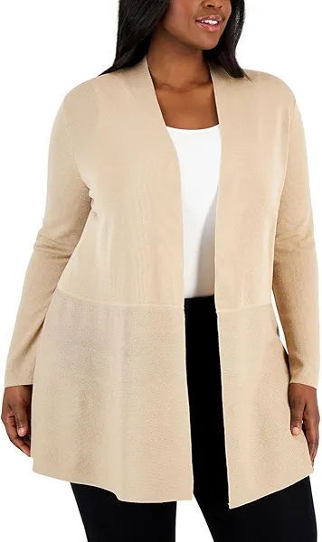 Anne Klein Women's Monterey Long Sleeve Cardigan Sweater