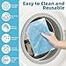 Reusable Mop Pads Compatible with Swiffer Sweeper Mop, Washable Wet Pads Refill & Chenille Dry Sweeping Cloths, Microfiber Mop Pads for Use on All Sealed Floors - Wood, Laminate, Stone & Tile (6 Blue)