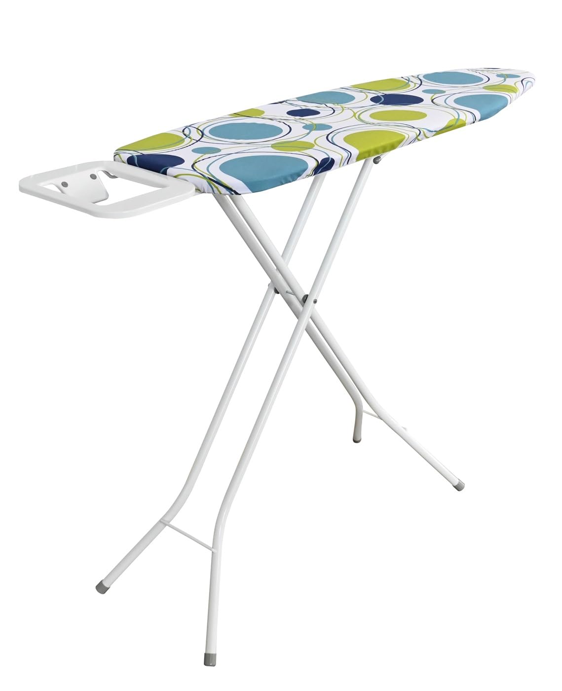 Lightweight Folding Ironing Board Iron Board Iron Rest Sturdy 4 Leg With Strong Frame And 100% Cotton Cover Ironing Boards Free Standing Compact Easy Carry Camper Van Caravan (Large (105 x 33cm))
