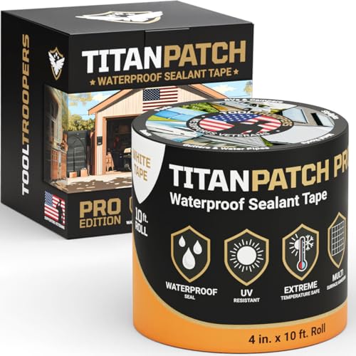 Titan Patch PRO Waterproof Sealant Tape – White 4" x10'