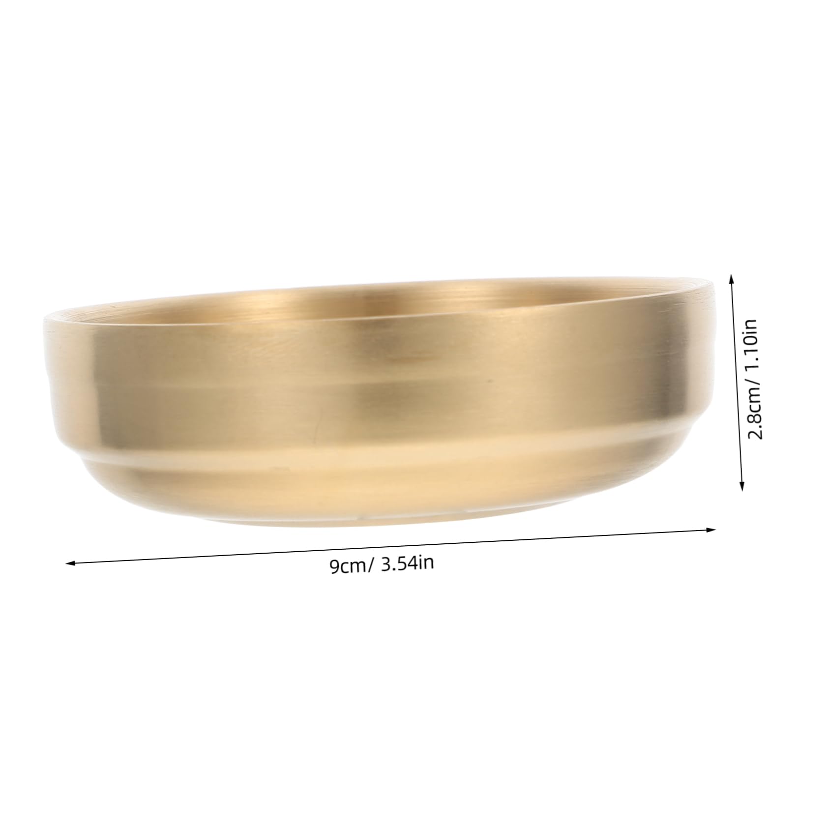 FONDOTIN Korean Sauce Dish Stainless Steel Bowls Food Sauce Dish Versatile Design Robust Material Sophisticated Appearance