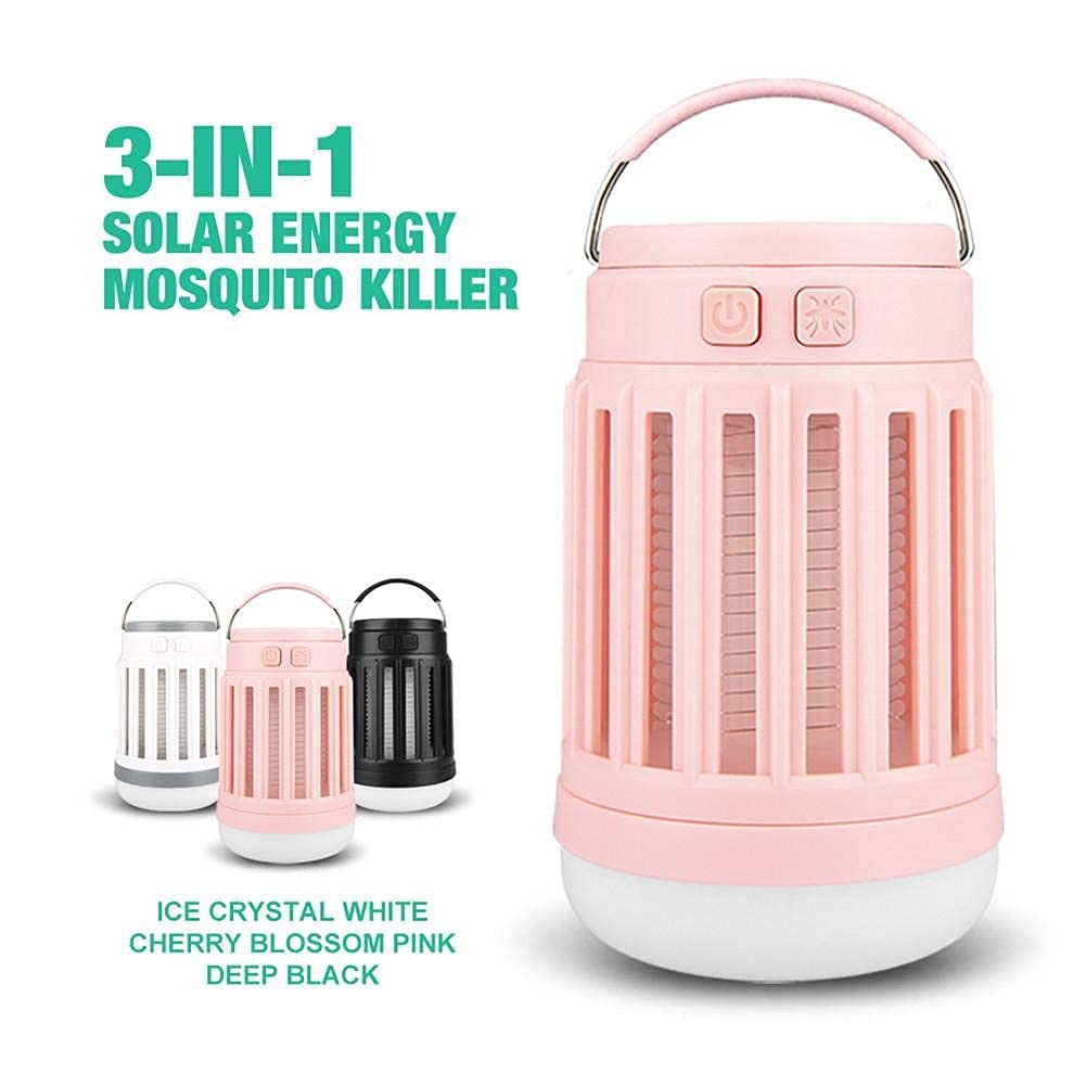 Lampada antizanzare Solare, Lampada antizanzare UV Lampada antizanzare Multifunzionale Lampada antizanzare Ricaricabile Tramite USB Solare per Esterni (2)