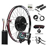 SNHMFUH Ebike 72V 5000W Rear Wheel Motor Kit W/100A 3-Mode Intelligent Controller DIY Electric Mountain Bike Conversion Kit Speed 100Km/H,with PAS,Twist Throttle,UKC1 Color Display,72V_5000W,27.5"