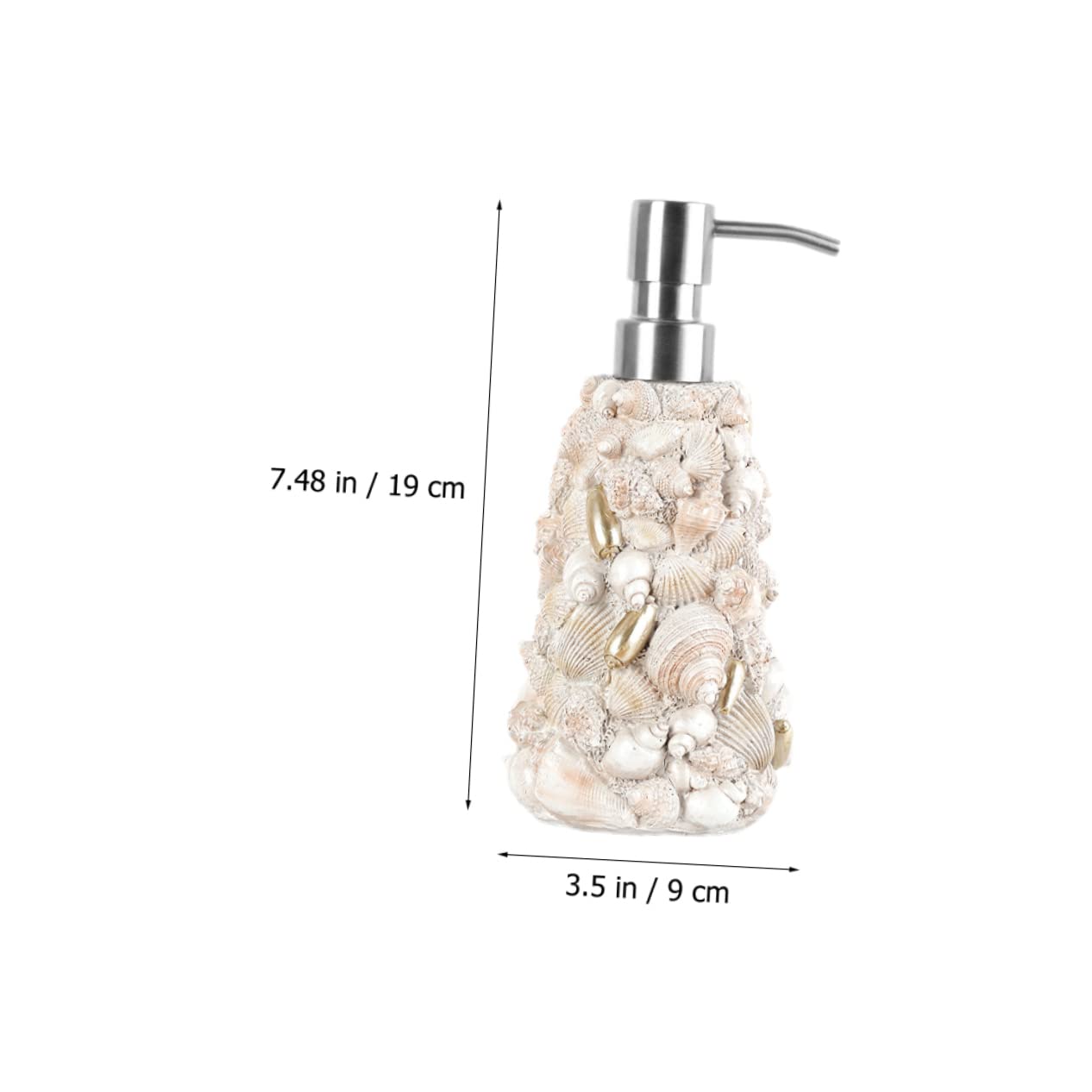 BESTYASH Stainless Steel Soap Pump Bottle Hand Soap Dispenser for Kitchen Bathroom Desk