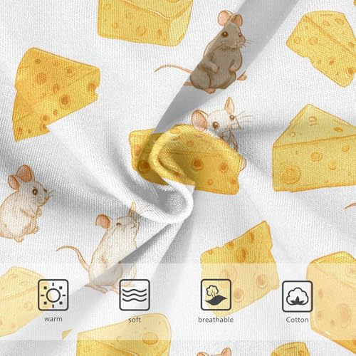 Girls Underwear Soft Cotton Cheese Mouse Kids Panties in Sizes 2/3t, 4t, 5t, 6 and 83