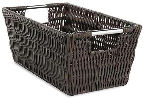Image of Whitmor Rattique Small Shelf Tote Espresso