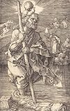 ARToPHIIU Pared Arte Cuadro Artistica Imagen Lienzo Famosa Pintura Reproducción San Cristóbal mirando a la derecha de Albrecht Dürer para Decoración de Paredes 60x90cm