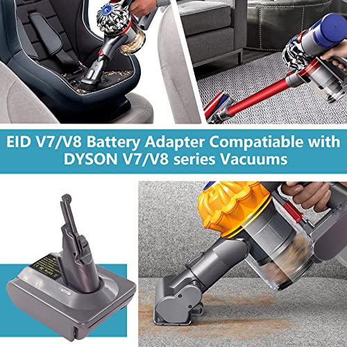 BTRUI für Dyson V7 V8 Adapter für Makita 18V Lithium Akku auf für Dyson V7 V8 Animal Fluffy Motorhead Handstaubsauger Vacuum Konverter (Adapter MT18V7/V8)