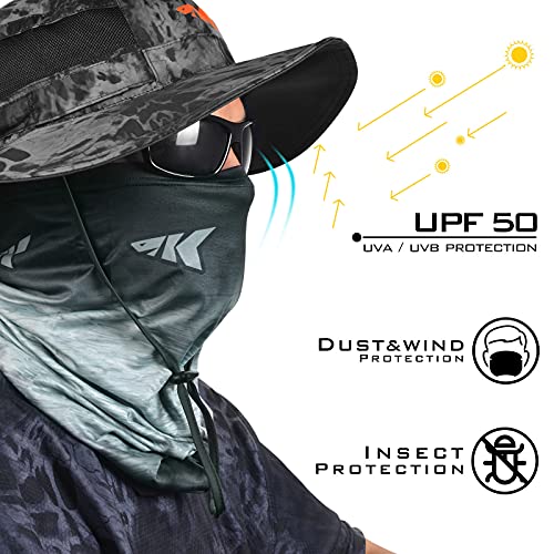 Image of KastKing Sol Armis Neck Gaiter - UPF 50 Face Mask - UV Sun Protection Mask for Men & Women, Fishing, Hiking