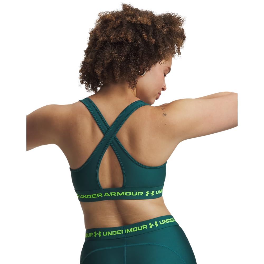 Under Armour Armour Mid Crossback Sport-BH, Damen Donna