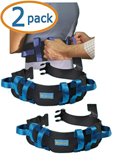 Gait Belt Transfer Belt 2 Pack with Quick Release Lifts Medical Safety Belts for Elderly to Lift and Transfer Physical Therapy Belt Straps and Elderly Care Lifts