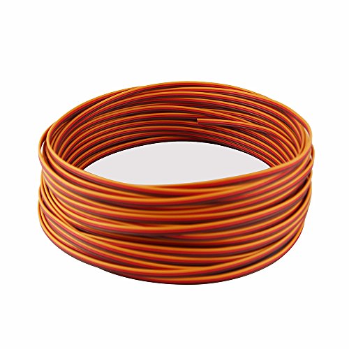 OliYin 50 fuß 22AWG Servo Verlängerungskabel Draht Erweiterte Verdrahtung 60 Kerne Kabel für RC Hubschrauber Drone Cars DIY Zubehör