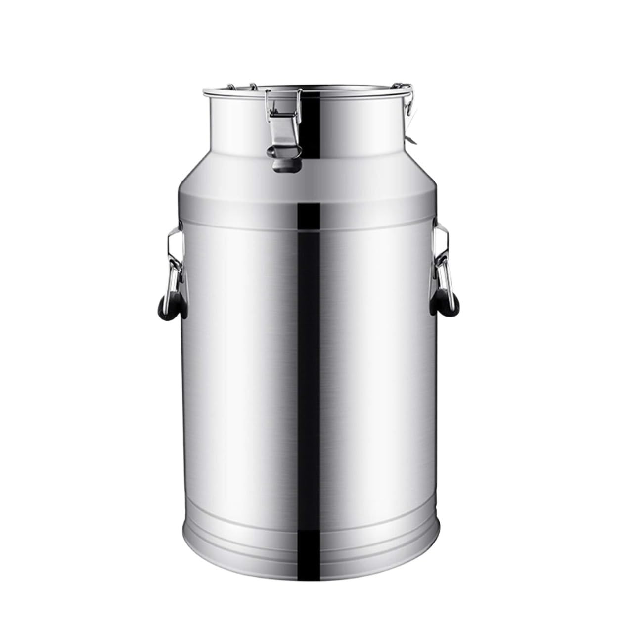 Milk Bucket Milk Can Stainless Steel Milk Transport Cans Wine Pail Bucket Tote Jug With Silicone Sealed Lid Liquid Container Storage (Silver 58L)