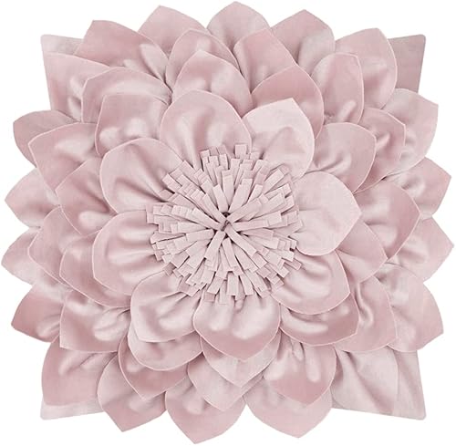 Fundas de almohada hechas a mano con flores 3D, fundas de cojín decorativas, fundas de almohada de terciopelo suave, para cama, sala de estar,