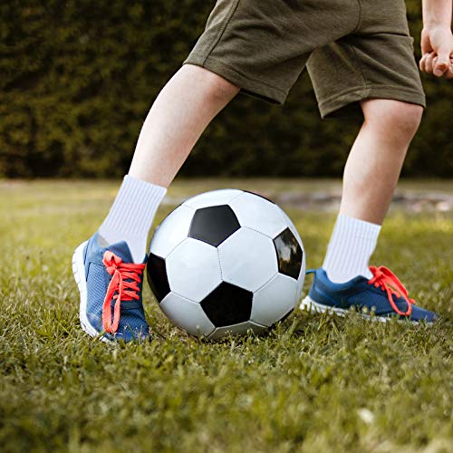 JAMEGIO Boys Crew Socks 6 Pairs White Cotton Athletic Socks for Toddlers Boys Girls4