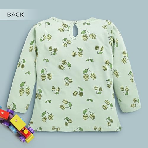 Image of LuvLap Baby Girls 100% Cotton Full Sleeve Girls Top, Pack of 02