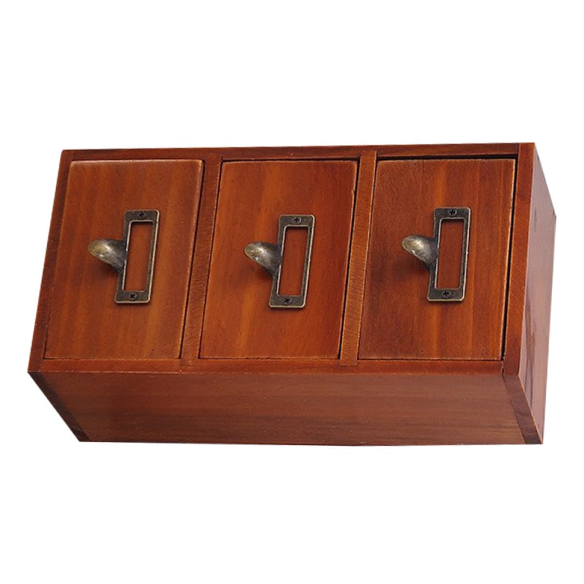 Boîte de rangement en bois vintage pour embellir et organiser votre coin bureau à la maison