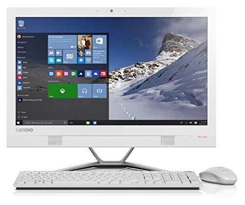 Image of Lenovo Ideacentre AIO 300 23-Inch FHD All-in-One Desktop (White) - (AMD A8-7410, 8 GB RAM, 1 TB HDD, Integrated Graphics Card, Windows 10)
