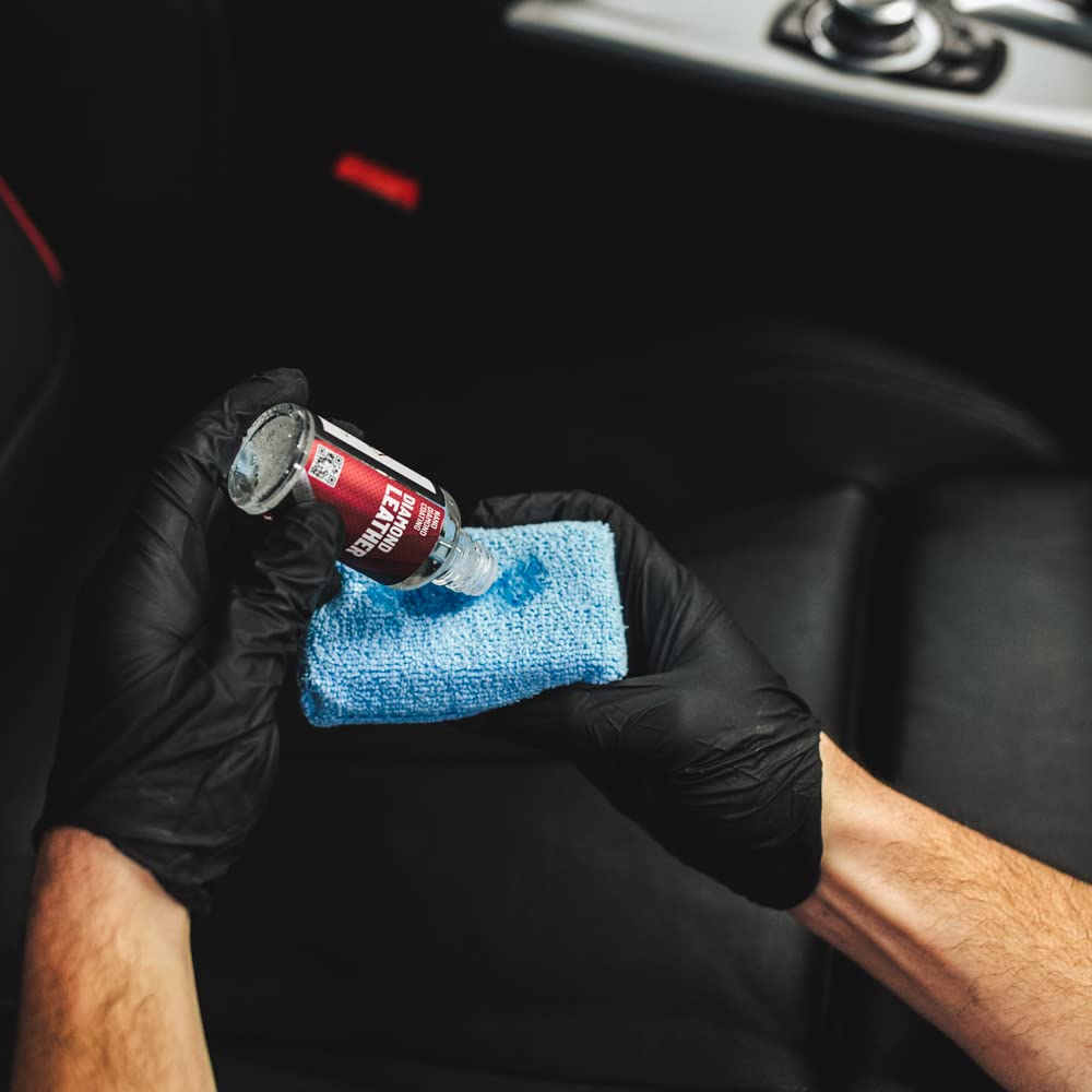 Diamond Leather 50 ml - Cura Interni Auto Coating Trattamento per Pelle Auto, Car Detailing Rivestimento Nanotecnologia Pulizia Sedili dell’Auto Contro Sporco e Grasso - Protezione Fino a 12 Mesi