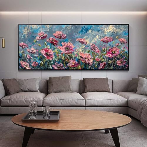 Diamond Painting Adulte Femme Cadeau Original Fleur Rose Peinture Diamant 5D
