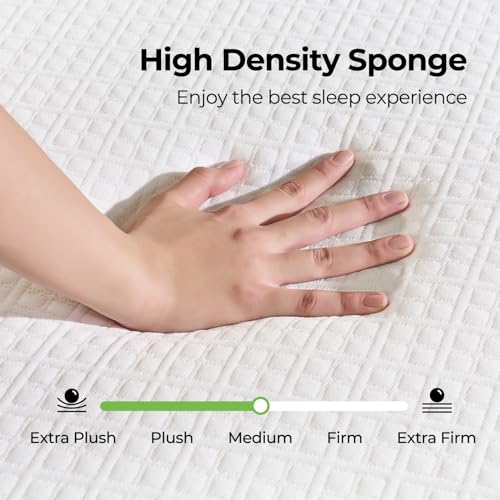 Rolanstar 8-Inch Gel Memory Foam Twin Mattress - Fiberglass Free, Breathable, CertiPUR-US Certified for Cooler Sleep and Pressure Relief
