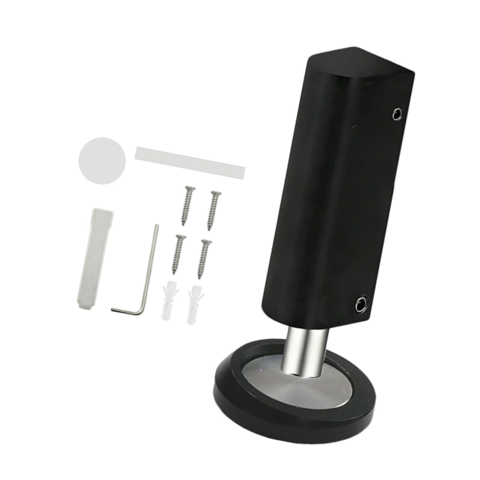 Profile Denial Drill Required Door Stop for Tight Spaces in Houses and Businesses Thin Door