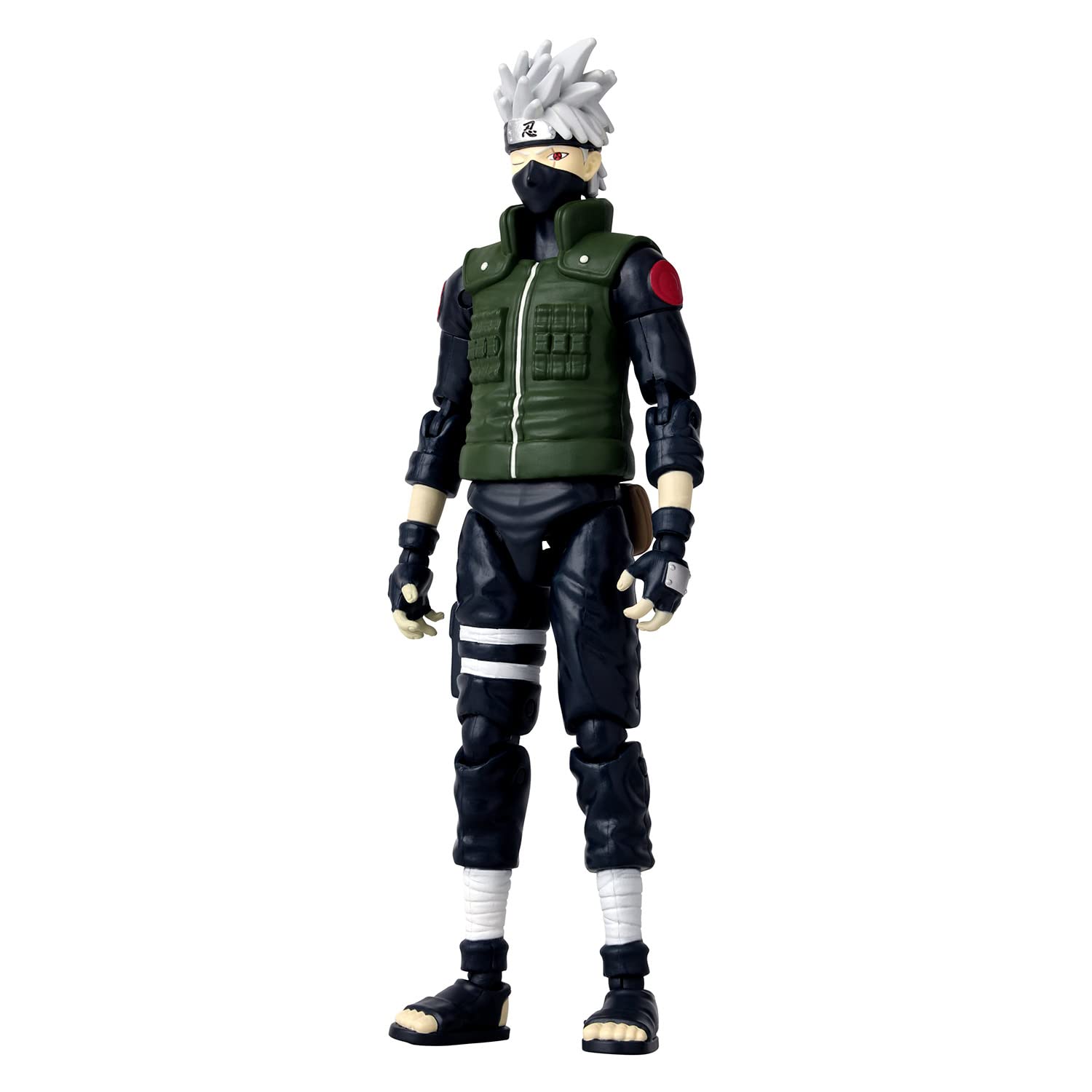 BANDAI - Anime Heroes - Naruto Shippuden - Figurina Manga Anime heroes 17 cm - Kakashi Hatake (Quarta Grande Guerra Ninja) - Figurina Kakashi articolata - Giocattolo per bambini 4 anni e + - 36963