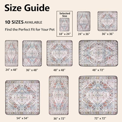 Image of Washable Pee Pads for Dogs, Reusable Puppy Potty Training Pads, Ultra-Absorbent Thick Waterproof Leak-Proof Non-Slip Pads & Mat for Crate, Playpen, Floor, Whelping & Housebreaking , 2 Pack 18 inchx24 inch