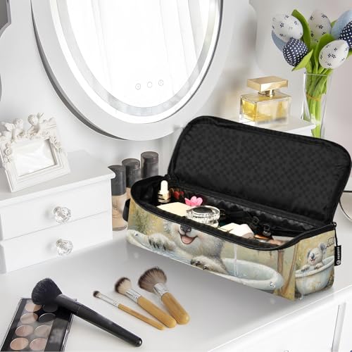 Estuche de viaje 2 en 1 para plancha y rizador de pelo miniatura 7