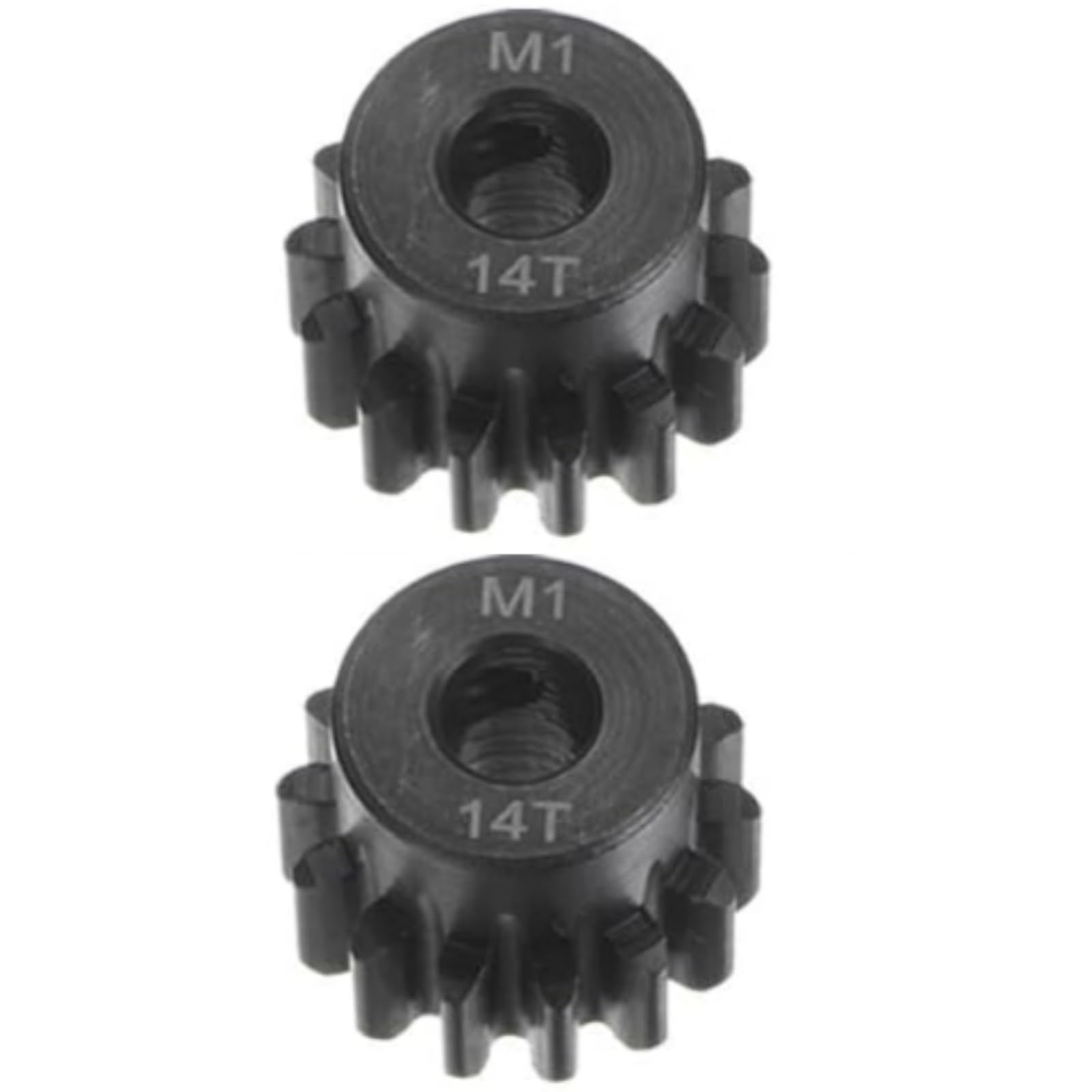 ADORLY 2Pcs Hard Steel Pinion Gear 14T Mod1 5mm, ARAC7602 for Arrma 6s Blx Upgrade Parts Arrma Kraton Mojave Notorious Outcast Talion Typhon Pinion Gear Parts