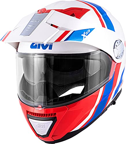 GIVI HX33FDVWR63 Casco, Bianco/Rosso/Blu, XXL