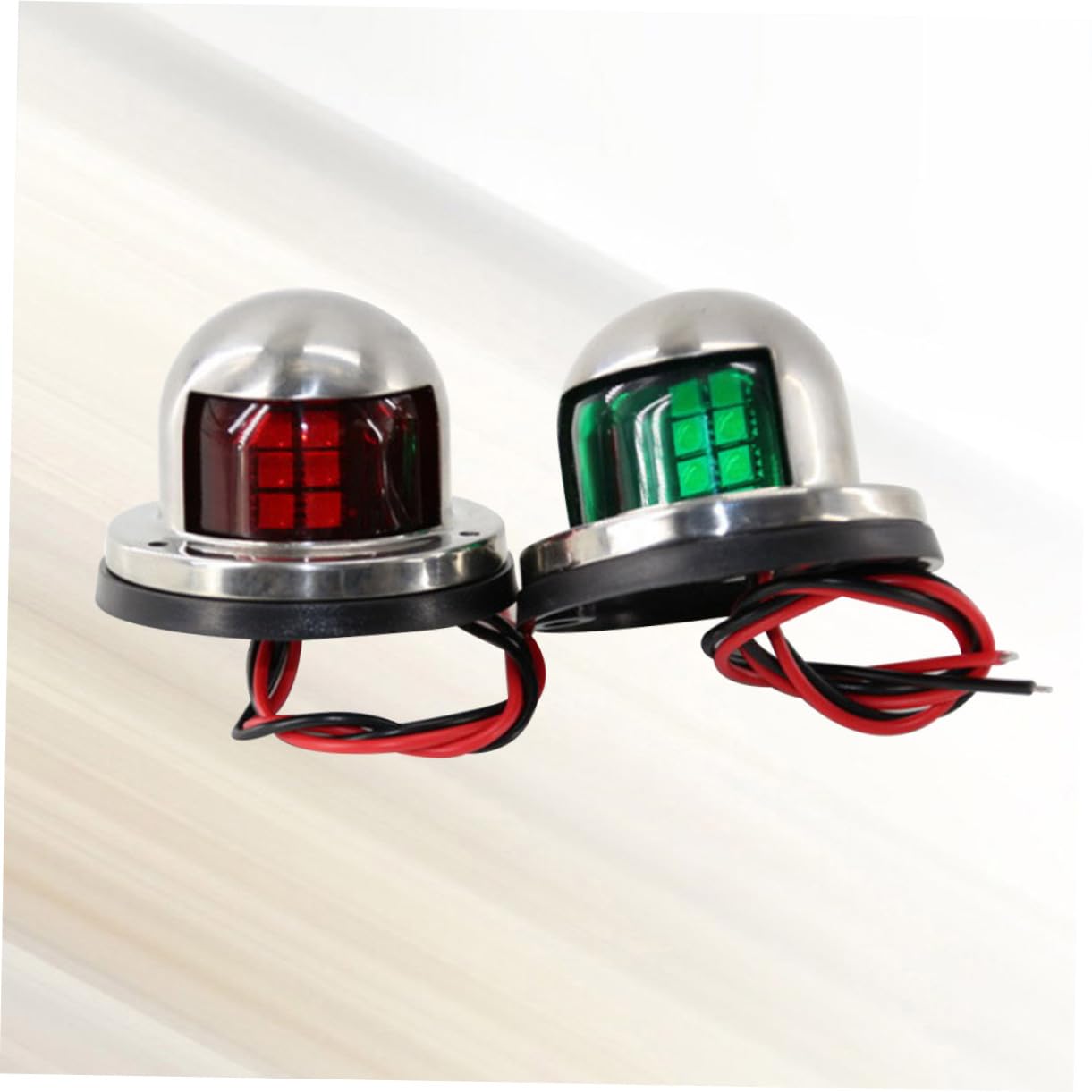 SOLUSTRE 1Pair LED Navigation Signal Lights for Boats Fishing and Yachts Durable Side Lights for Enhanced Visibility and Safety