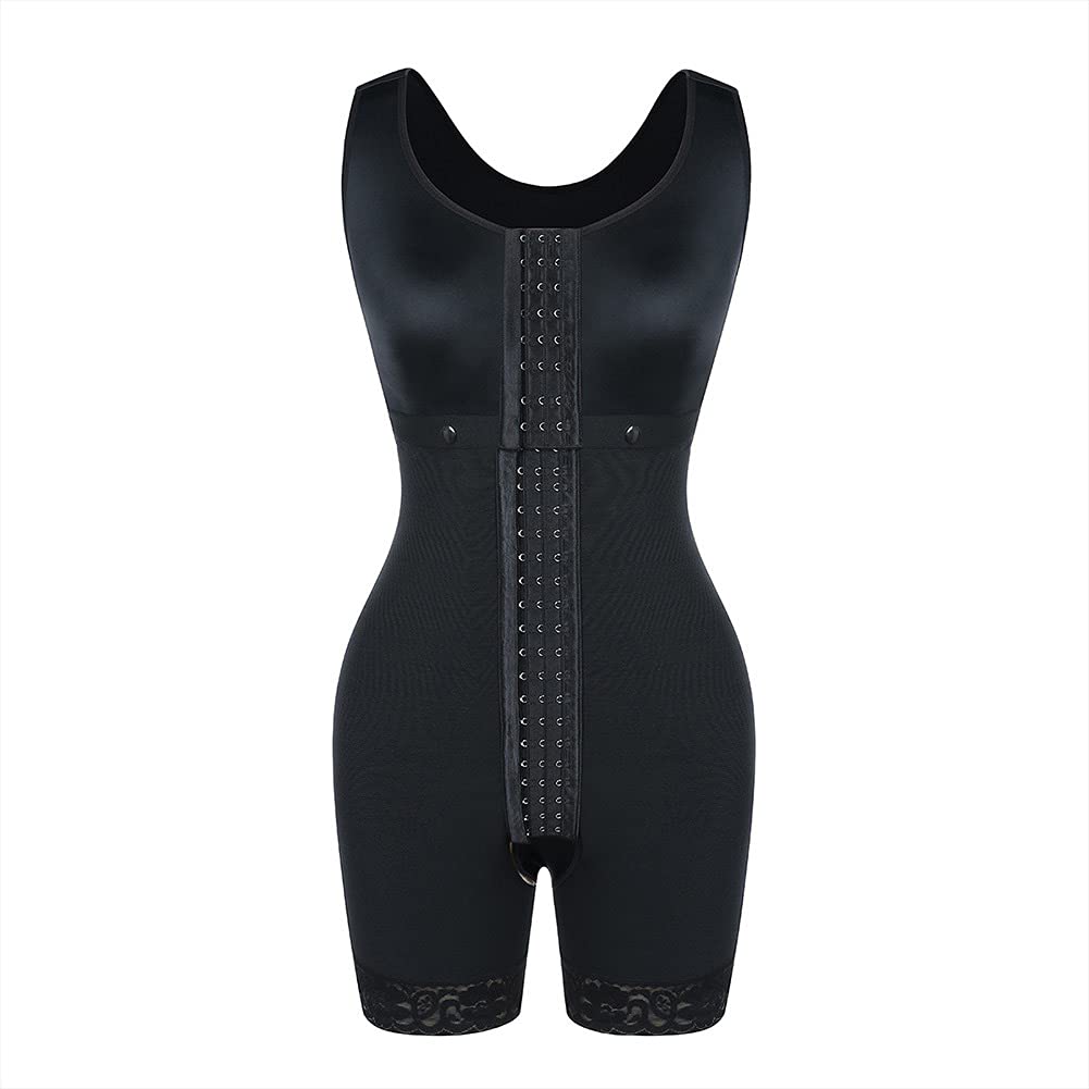 GUOCU Donna Dimagrante Waist Trainer Bodysuit Elastica con Hooks,Corsetto Contenitivo Snellente Body Intero Modellante Shapewear Intimo Modellante,Contenitivo Bustino Body Shaper Seamless con Gancio