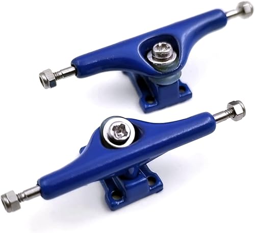 SPITBOARDS Fingerboard Pro Trucks 34 mm Inverted Kingpin by, Real Lock-Nuts, Pro Rubber O-Ring Urethane Bushings, Optimised Hanger, Width 34 mm, for