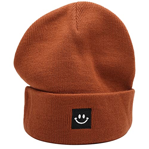 Image of 55cube Knit Beanie Hat Cuffed Plain Skull Cap for Men Women