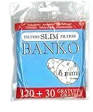 Packaging : Sachet 10 Sachets de 150 Filtres Slim - BANKO
