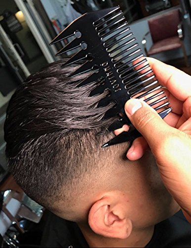Peine metálico doble cara para cabello y barba miniatura 5