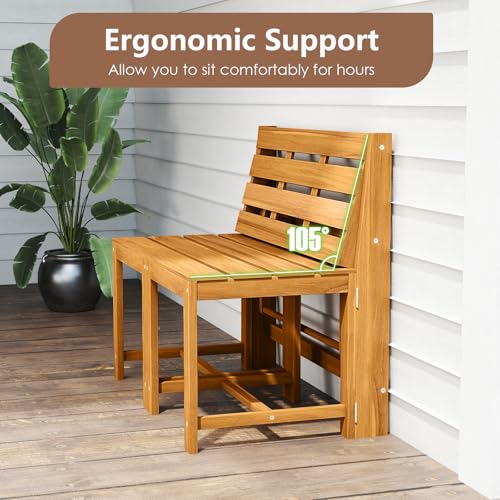 Tangkula 3-in-1 Convertible Bench Bar Table, Patio Convert A Bench - Image 4