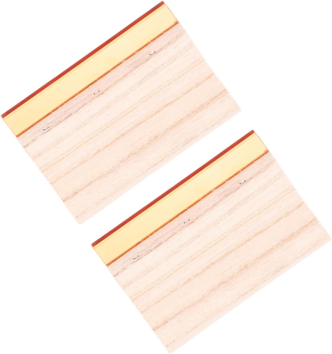 Lurrose 2pcs Wooden Squeegee for Screen Printing Multi-Purpose Ink Scrapers Screen Printing Supplies