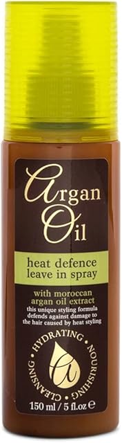 Xpel Argan Oil Heat Defence Leave in Spray, Eucalyptus, 150 ml