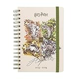 AGENDA ESCOLAR 2023/2024 SEMANA VISTA A5 12 MESES HARRY POTTER