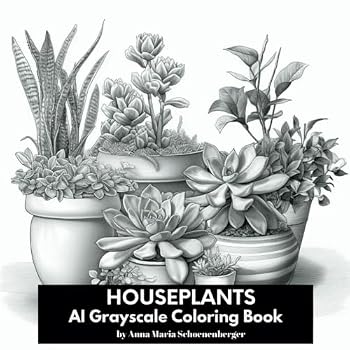 Paperback HOUSEPLANTS Grayscale Coloring Book