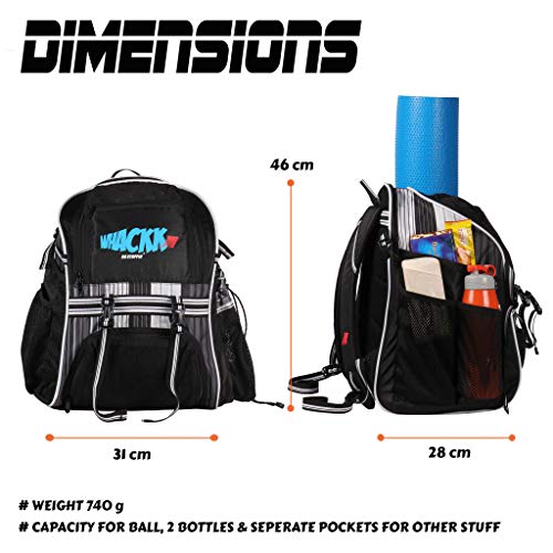 Image of WHACKK Champion Soccer |Football Kitbag Bags|Basketball Volleyball Throwball Equipment Backpack |Football & Helmet Pocket |Exercise Mat Holder|Gym |Access Pockets|Sports Men Boys Bag