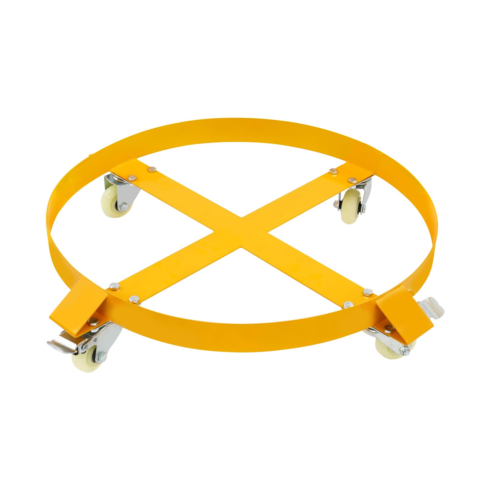 55 Gallon Heavy Duty Drum Dolly, Non Tipping Hand Truck Capacity Dollies with Steel Frame, for Warehouse Drum Handling.