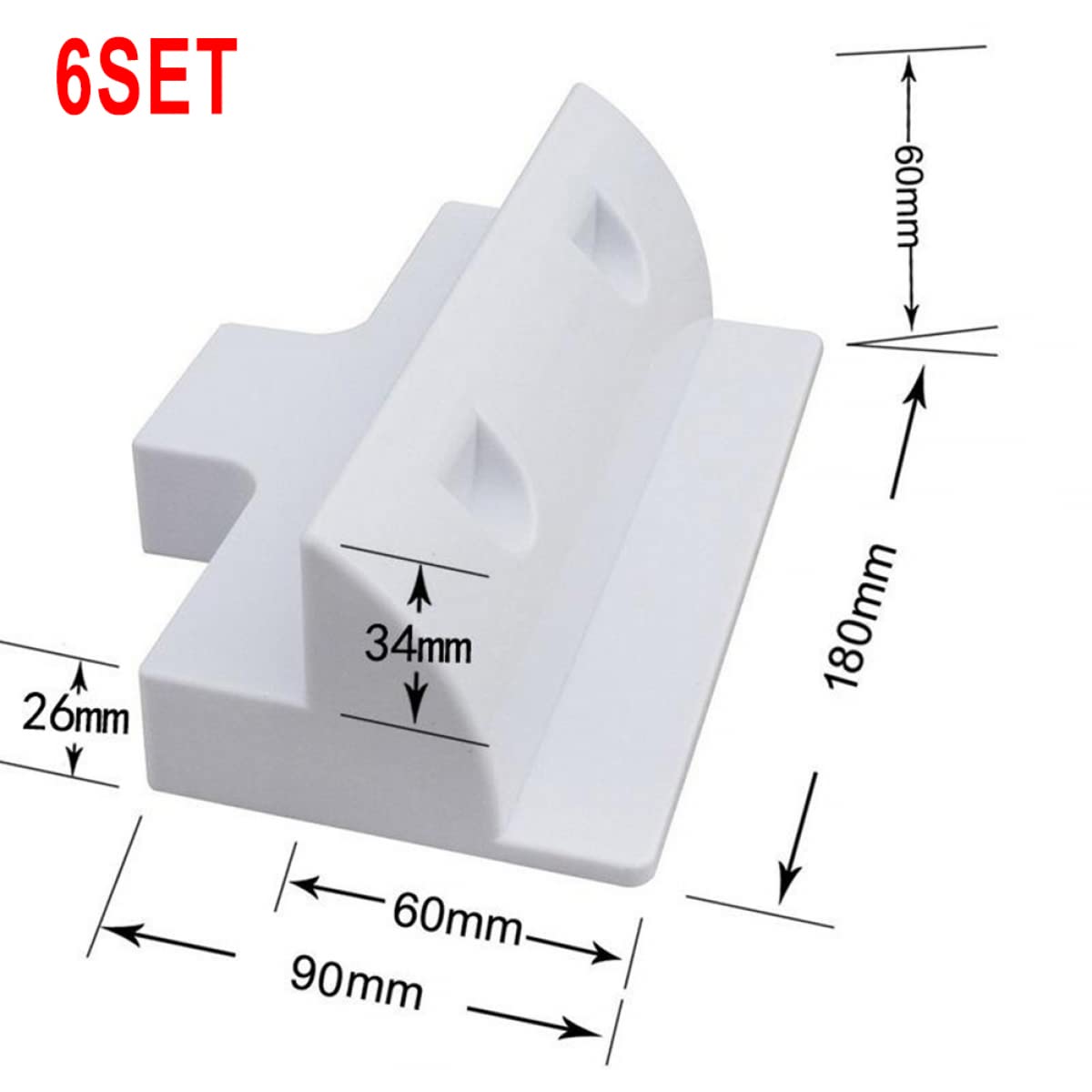 6 pz/set pannello solare bianco nero staffa di montaggio set & kit regolabili caravan camper barca