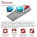 POLARSPEX POLARIZED UNISEX 80'S RETRO CLASSIC TRENDY STYLISH SUNGLASSES, Gloss White | Ice Blue, One Size