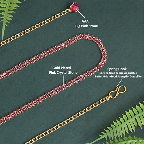 Image of Vama Fashions kamarbandh western hip waist Belly chain ottiyanam aranjanam for lehanga kamarpatta for women
