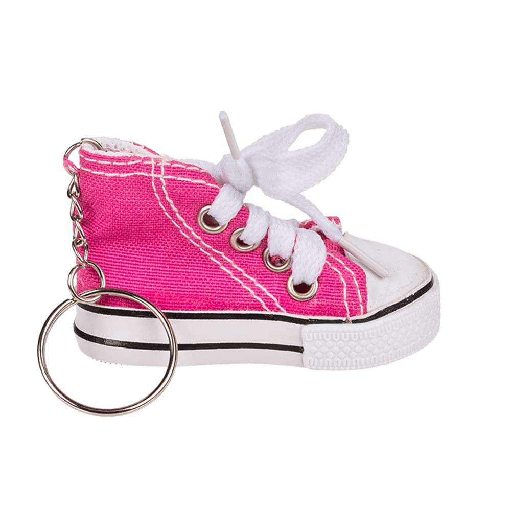 Crafty Capers Pink Trainer Keychain | High Top Keyring | Cracker Filler | Mini Gift